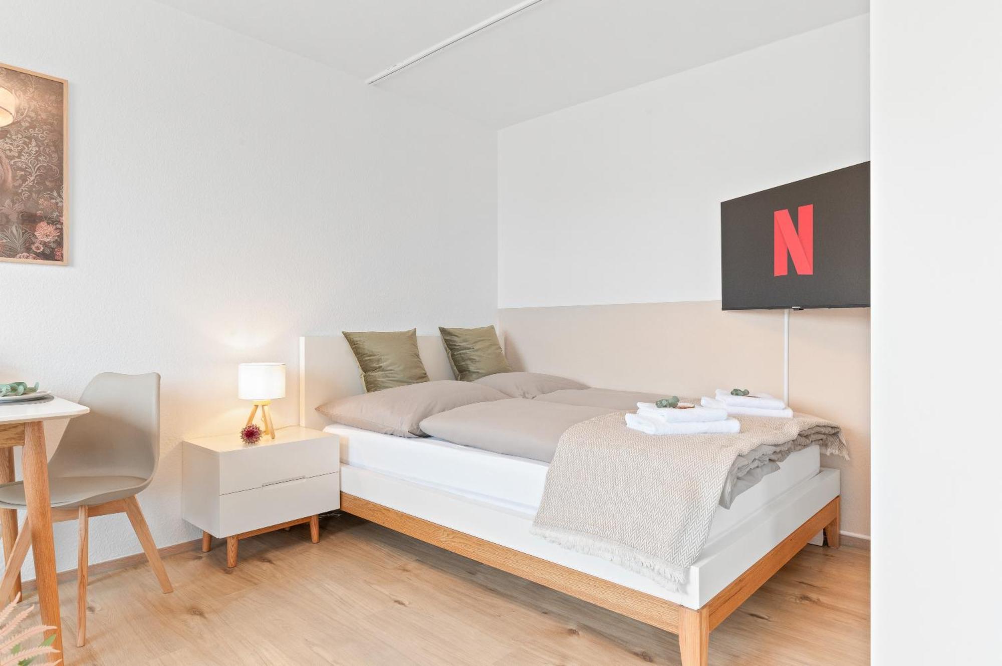 Wohlfuehl-Apartment I Zentral I Balkon I Kueche Fellbach Kültér fotó