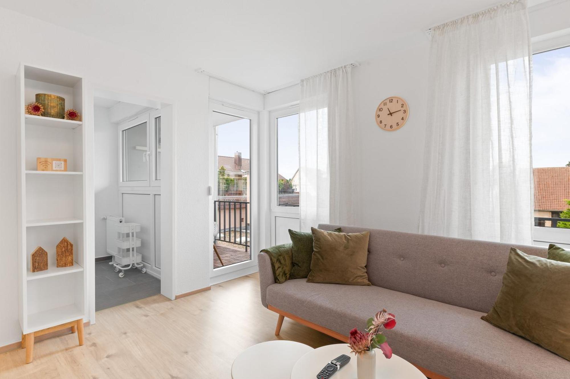 Wohlfuehl-Apartment I Zentral I Balkon I Kueche Fellbach Kültér fotó