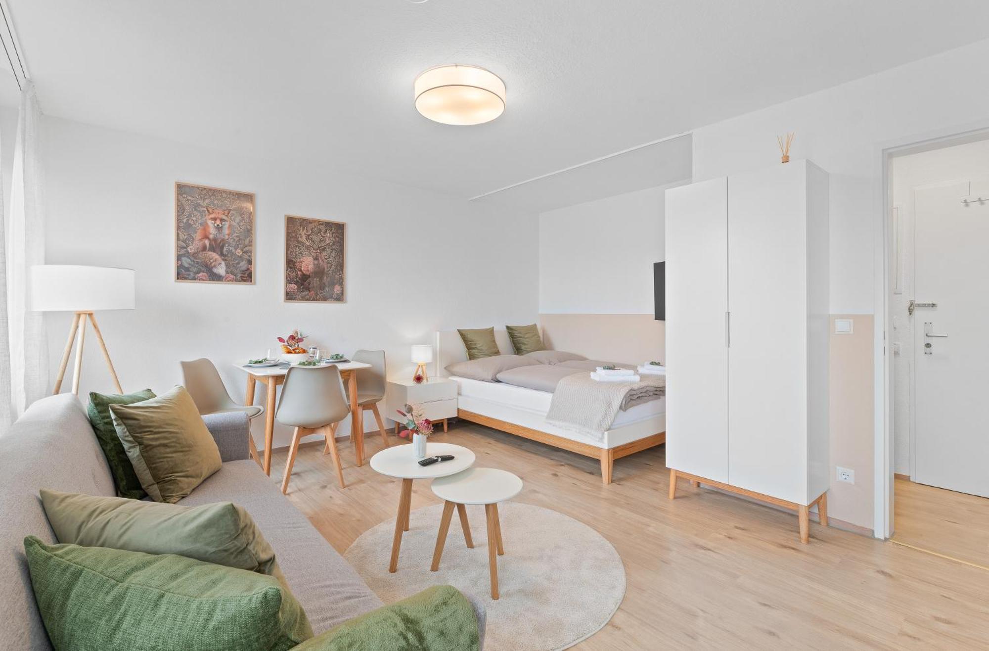 Wohlfuehl-Apartment I Zentral I Balkon I Kueche Fellbach Kültér fotó